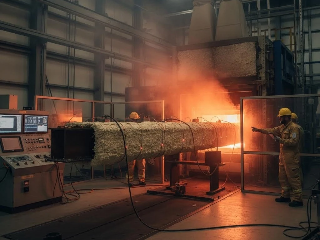 Лабораторные испытания огнезащиты металлоконструкций 