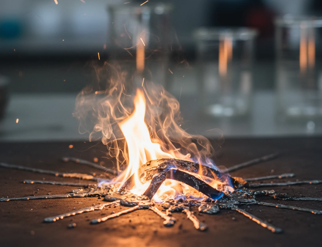 Горение металла