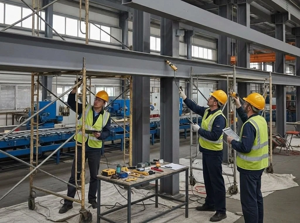 Контроль качества огнезащитной обработки металлоконструкций