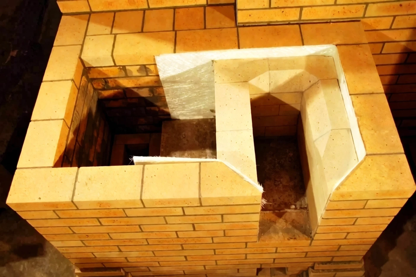 Футеровка дровяной печи