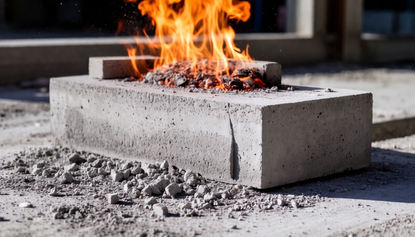 Как сделать жаропрочный бетон своими руками?
